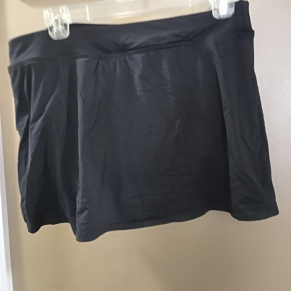 Black Lands End Swim Skirt size 12